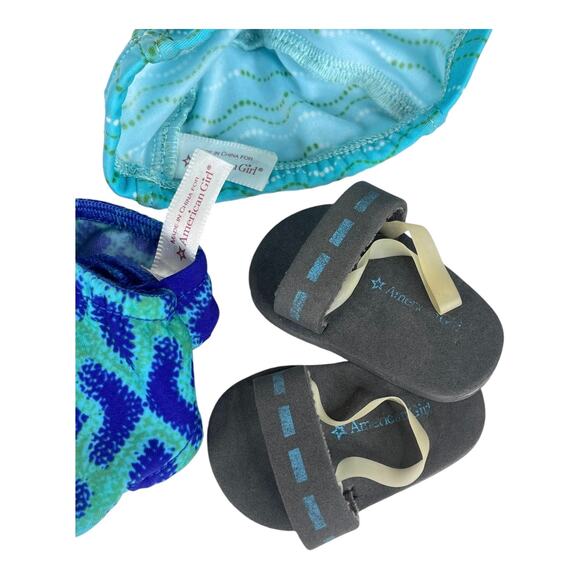 American Girl Chrissa Swim Team Gear SWIMSUIT SWIM CAP & SHOES - Picture 6 of 7